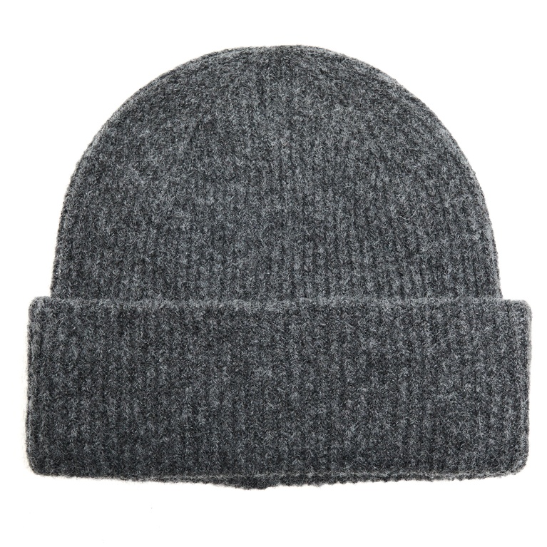 Rib-knit beanie "Bim" Grey Melange